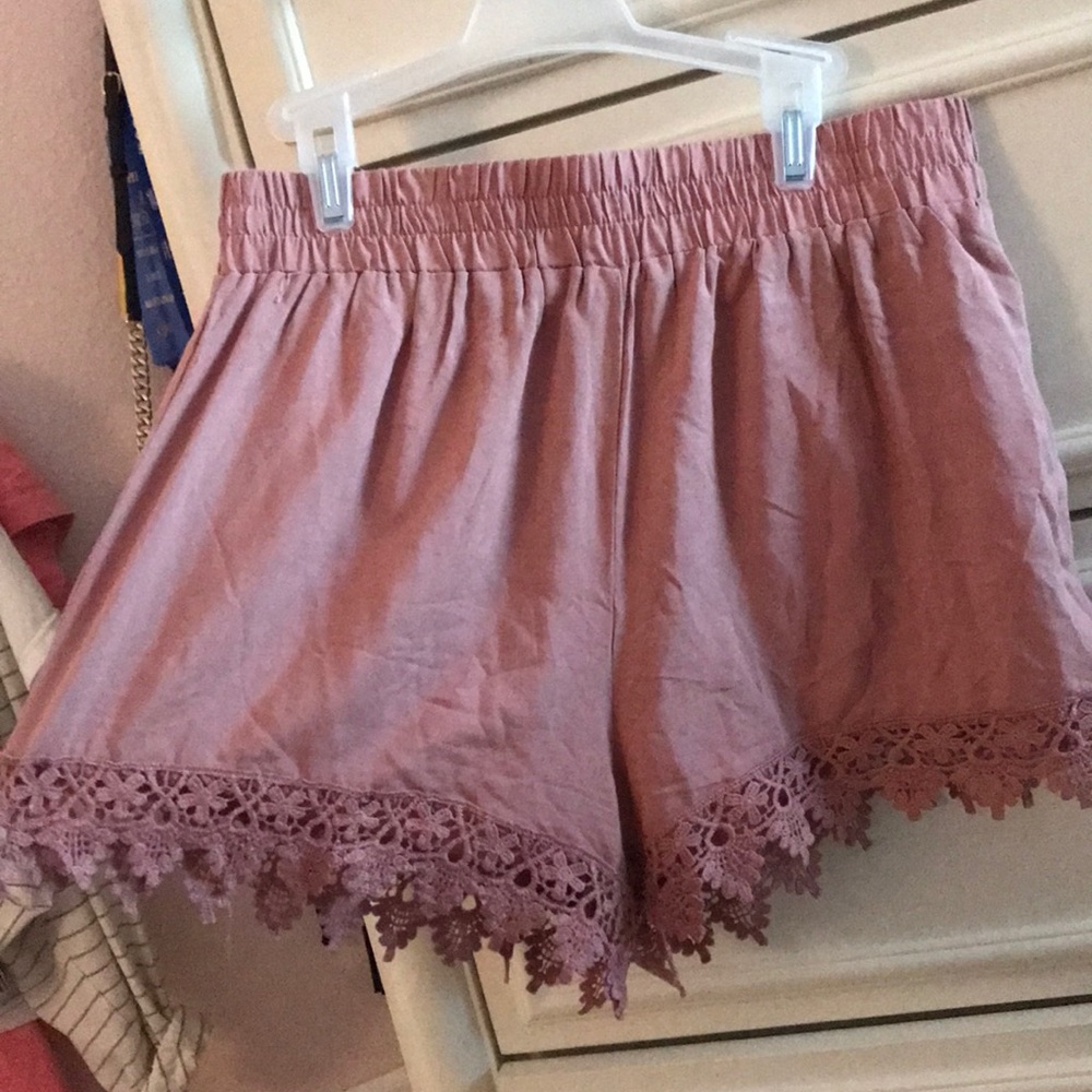 loose dusty pink forever 21 shorts